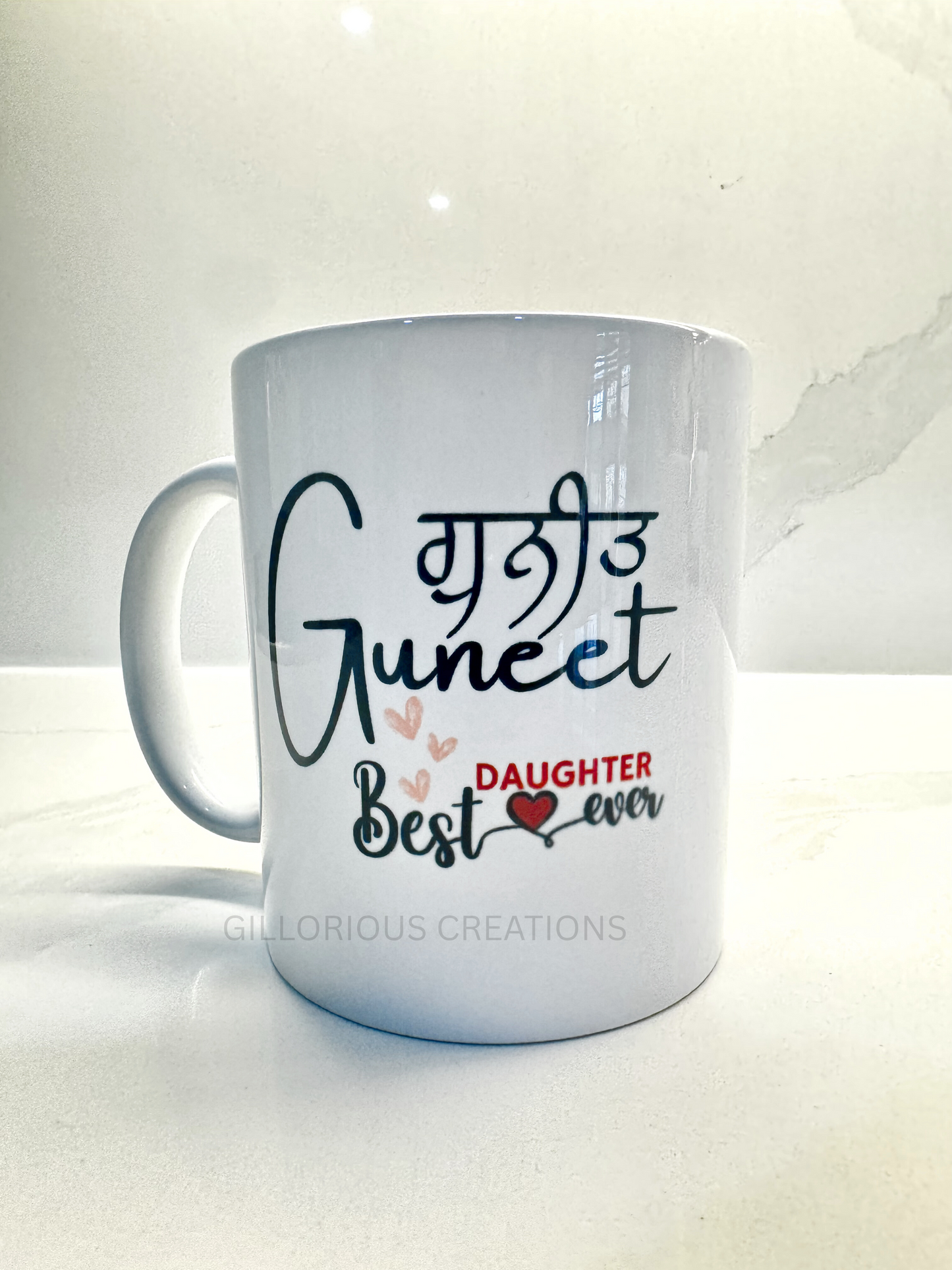 Best Daughter Ever Mug - Personalized with Name - Double Sided