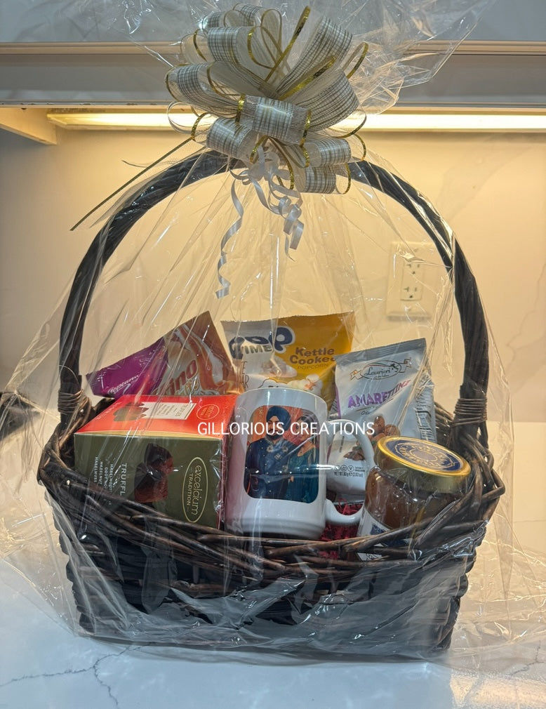 Diwali Gift Basket with Personalized Mug