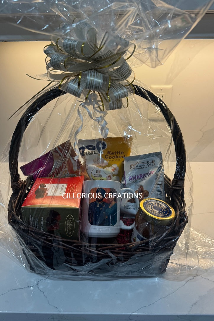 Diwali Gift Basket with Personalized Mug