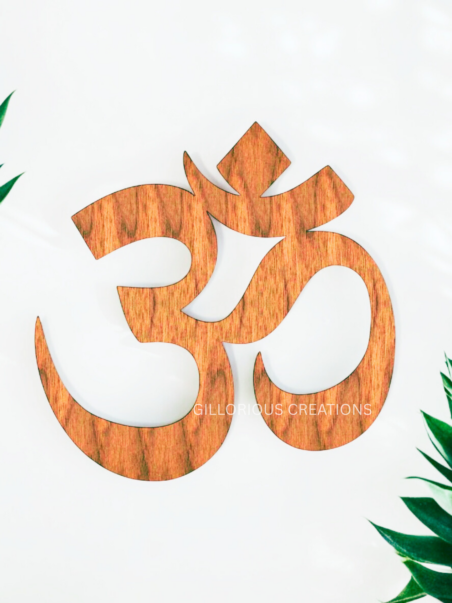 Hindu Om Symbol Wooden Wall Art