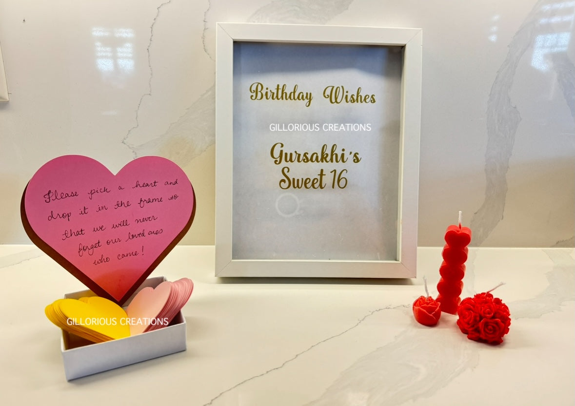 Personalized Shadowbox Guestbook