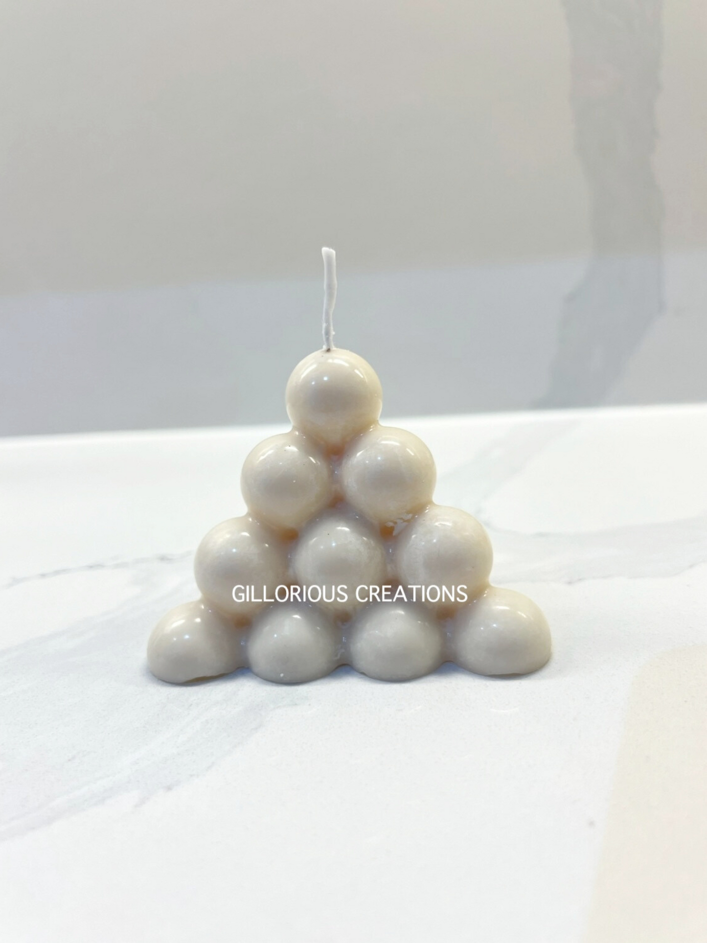 Pyramid Triangle Bubble Candle