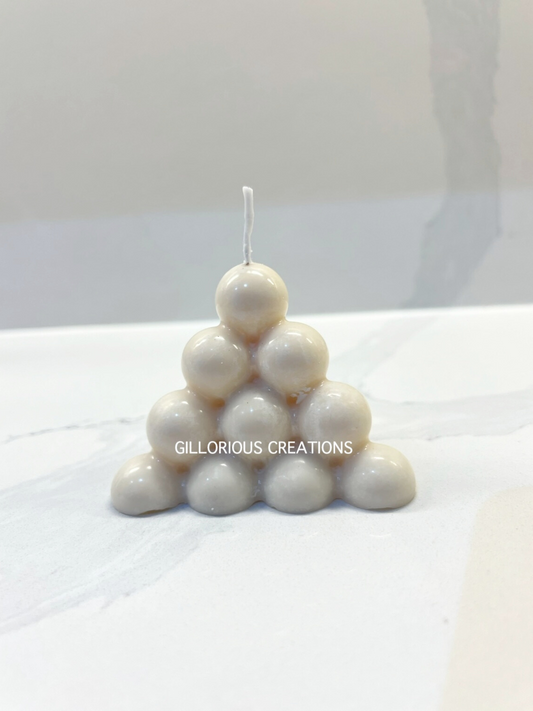 Pyramid Triangle Bubble Candle