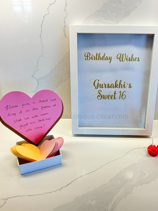 Personalized Shadowbox Guestbook