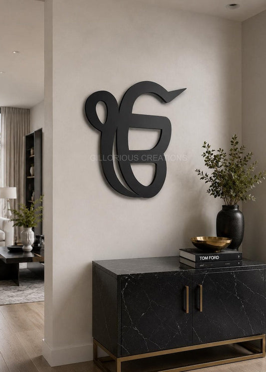 Ik Onkar wooden wall decor